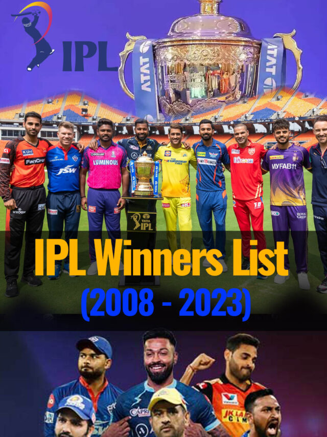 IPL Winners Complete List from 2008 to 2023 | Most Wins in IPL